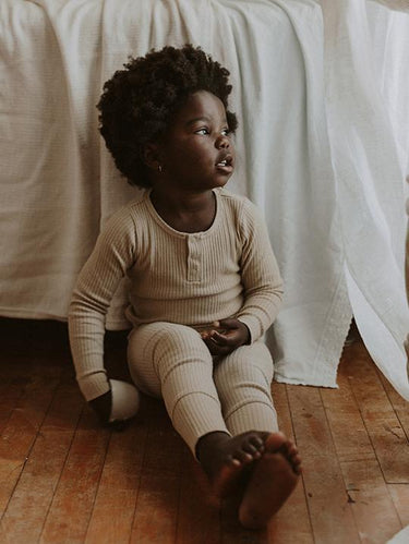 The Simple Folk Ribbed Top, Ecru